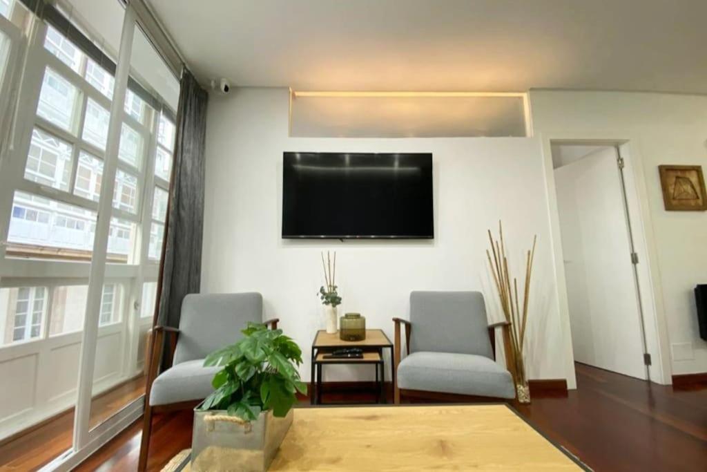 Apartamento 2H 2B En El Centro Con Garaje Daire A Coruña Dış mekan fotoğraf